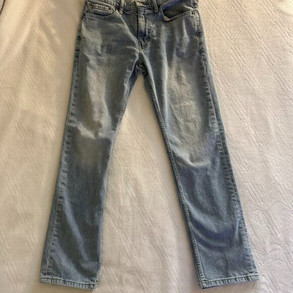 Levi's 31x32 Men's 513 Denim Slim Fit Straight Jeans - Blue - Picture 2 of 9